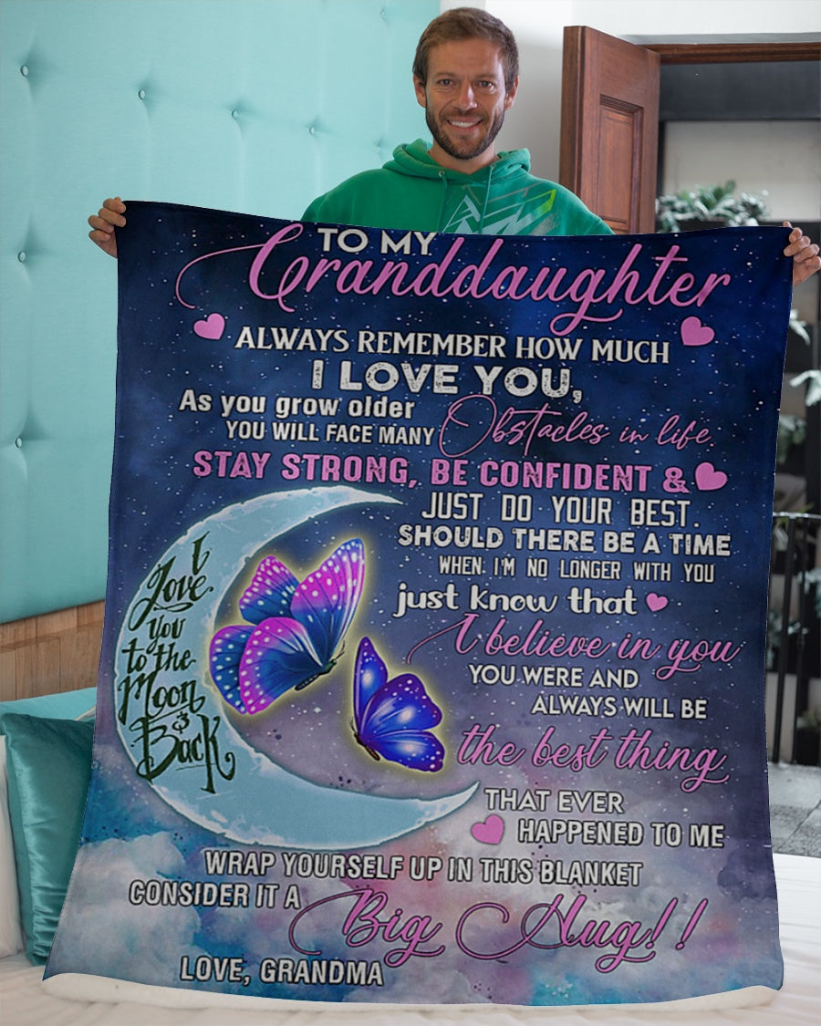 Manta de regalo especial para tu nieta - De parte de la abuela