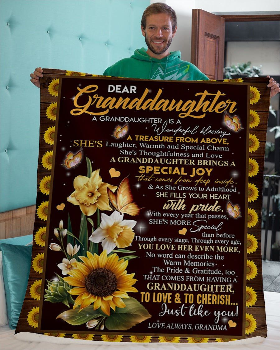 Manta de regalo especial para tu nieta - De parte de la abuela