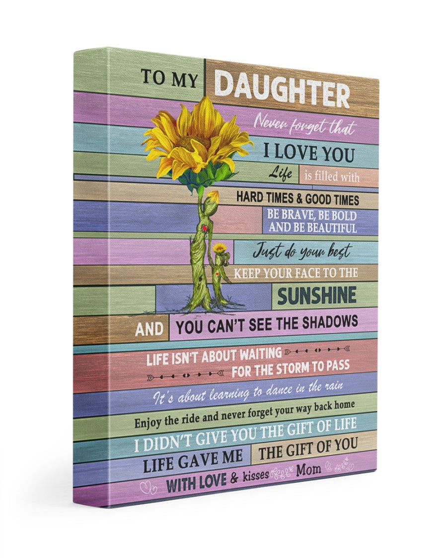 Para mi hija, de mamá. Lienzo.