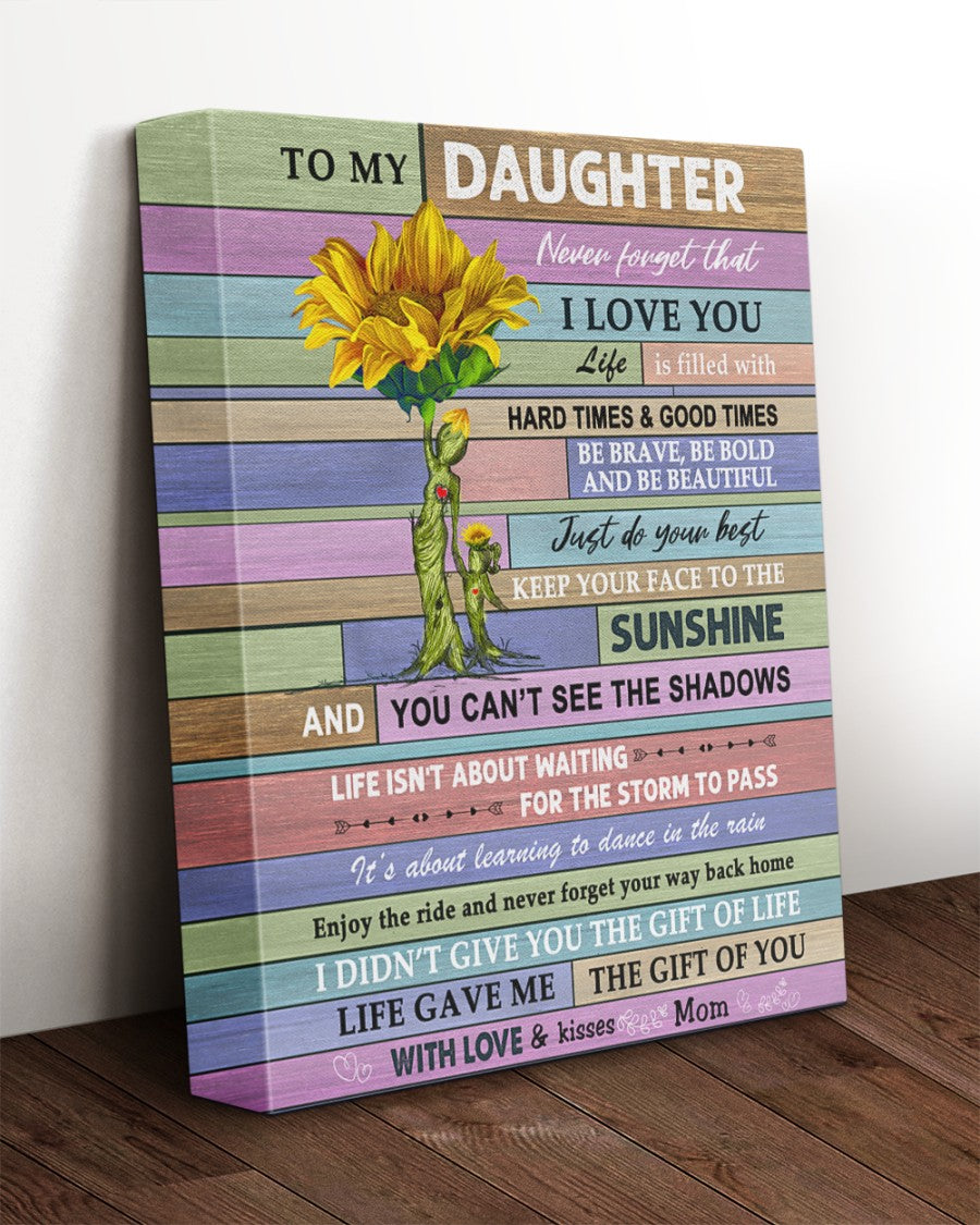 Para mi hija, de mamá. Lienzo.