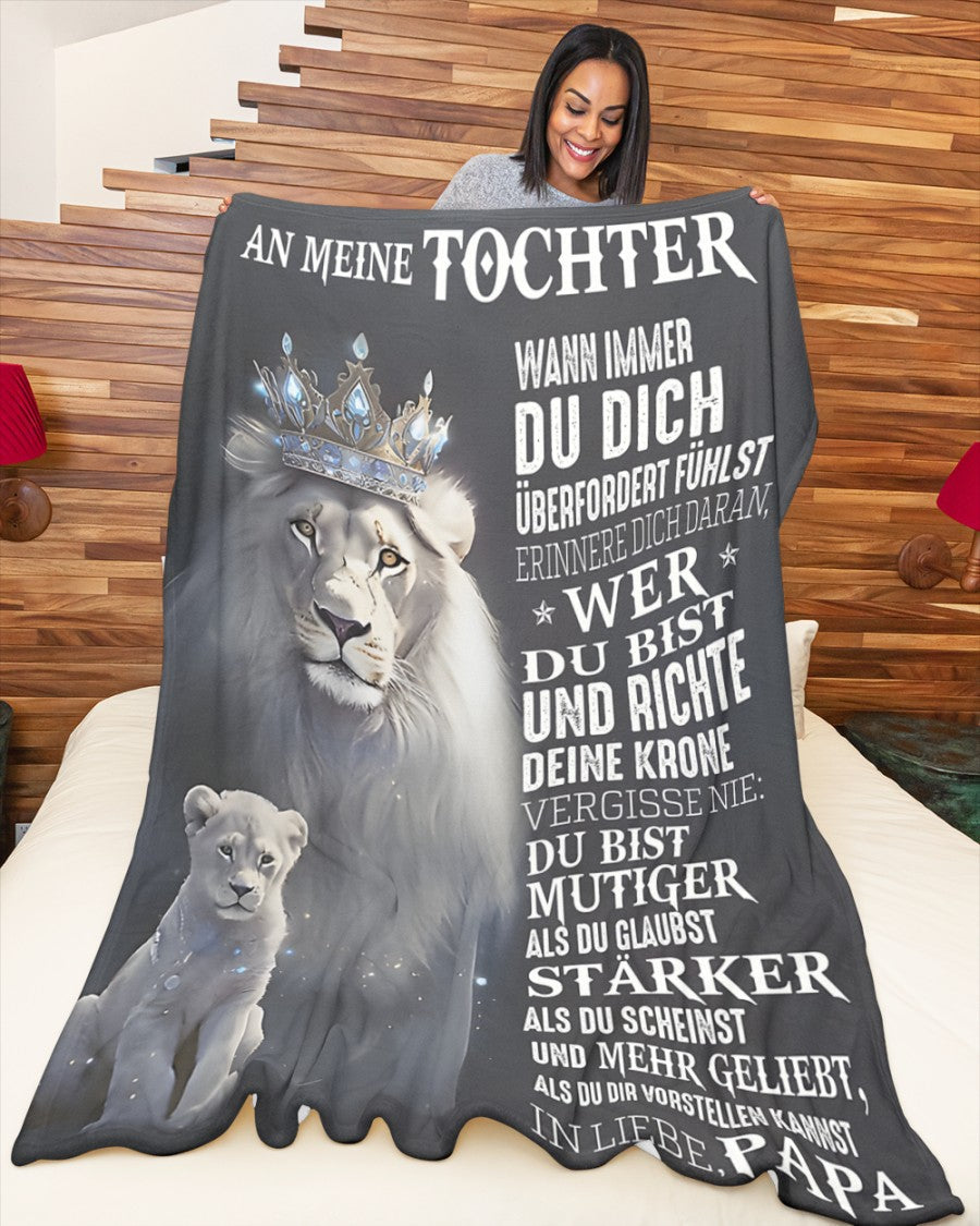 MANTA PARA MI HIJA - REGALO DE PAPÁ - REGALO PARA COMODIDAD Y CALIDEZ NTTD00 (SKUB09-81)