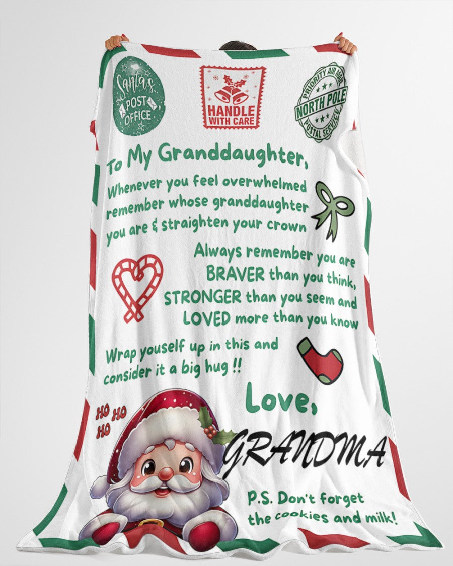 MANTA PARA MI NIETA DE PARTE DE LA ABUELA – REGALO DE NAVIDAD (SKUB-CHRISTMAS3)