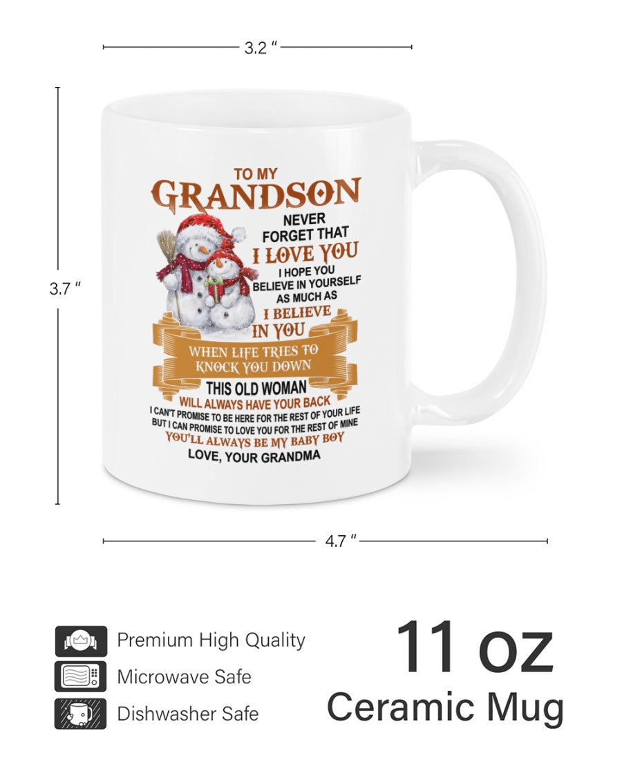 TO GRANDSON MUG 01 - GIFT FROM GRANDMA - NGHL00