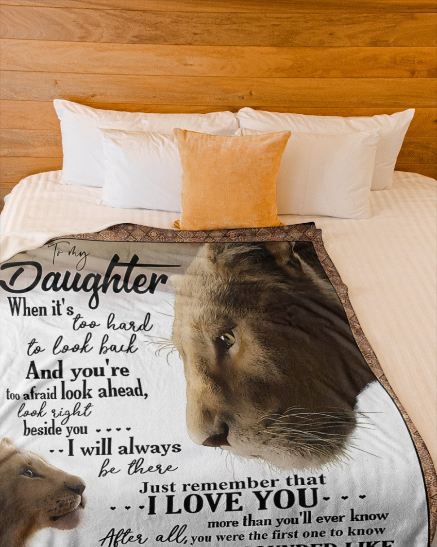 TO MY DAUGHTER - GIFT FOR DAUGHTER - Sherpa Fleece Quilt Blanket (SKUB08-20)