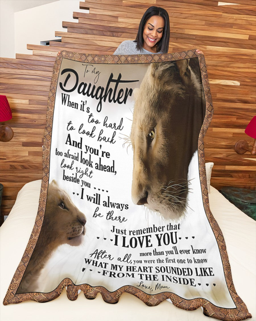 TO MY DAUGHTER - GIFT FOR DAUGHTER - Sherpa Fleece Quilt Blanket (SKUB08-20)
