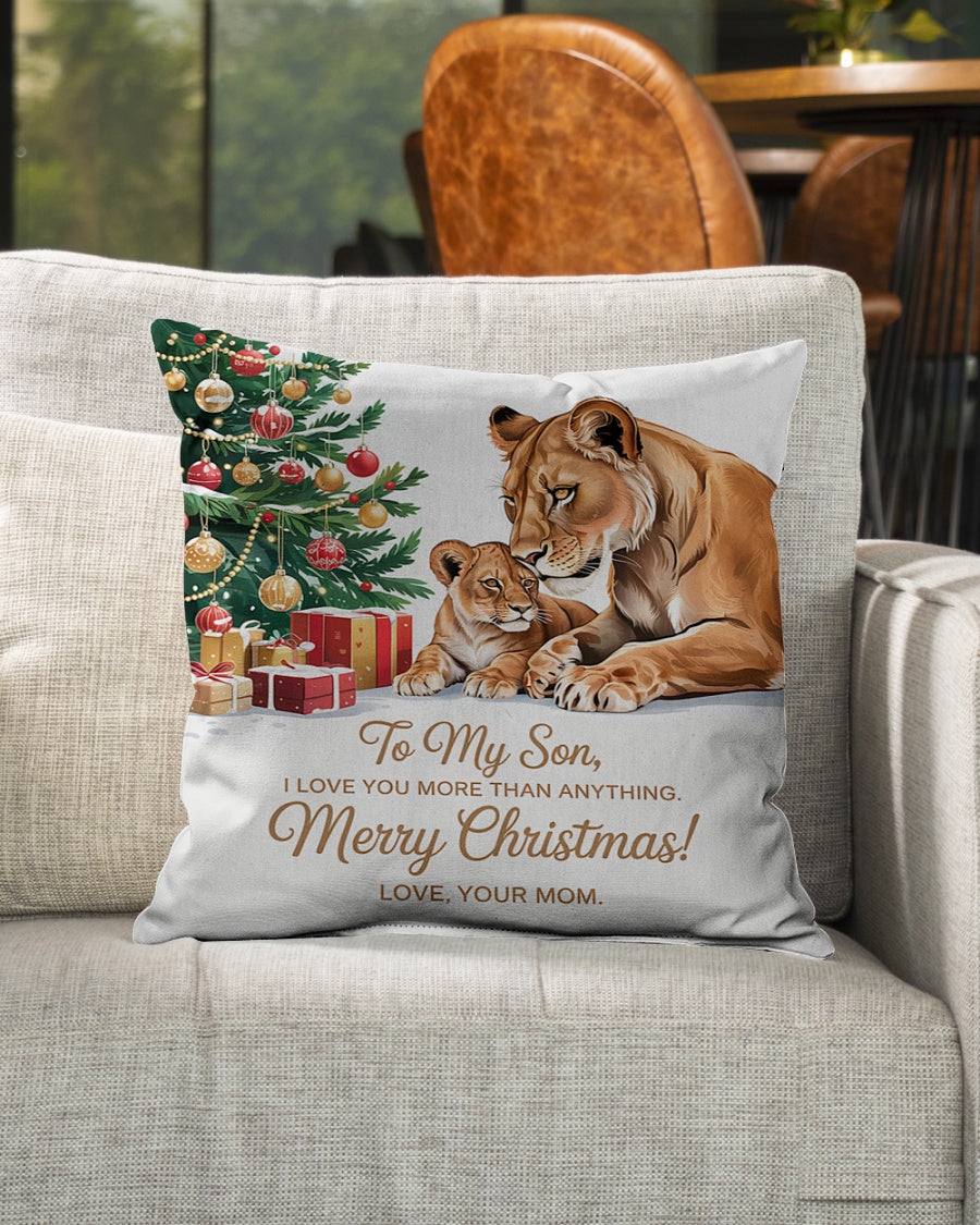 PARA MI HIJO - ALMOHADA DE NAVIDAD – REGALO PERFECTO DE MAMÁ