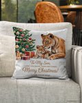 PARA MI HIJO - ALMOHADA DE NAVIDAD – REGALO PERFECTO DE MAMÁ
