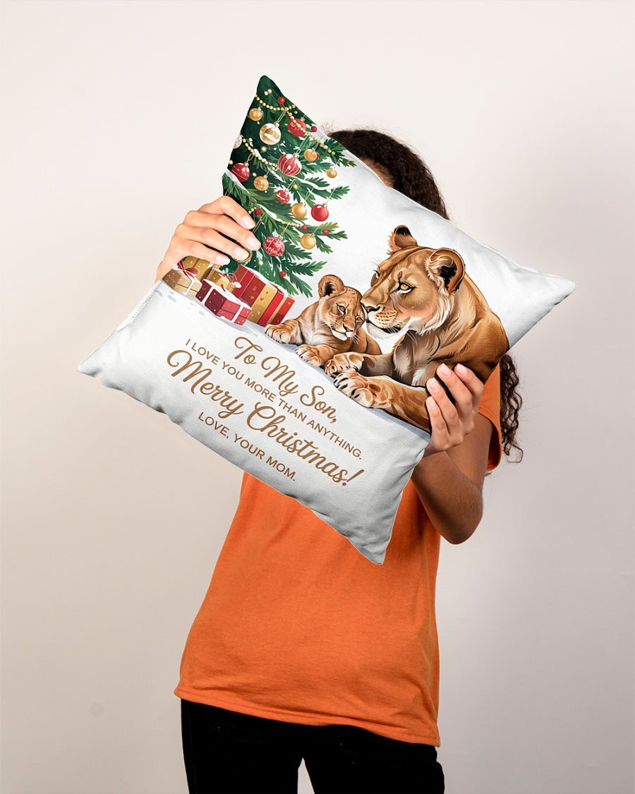 PARA MI HIJO - ALMOHADA DE NAVIDAD – REGALO PERFECTO DE MAMÁ