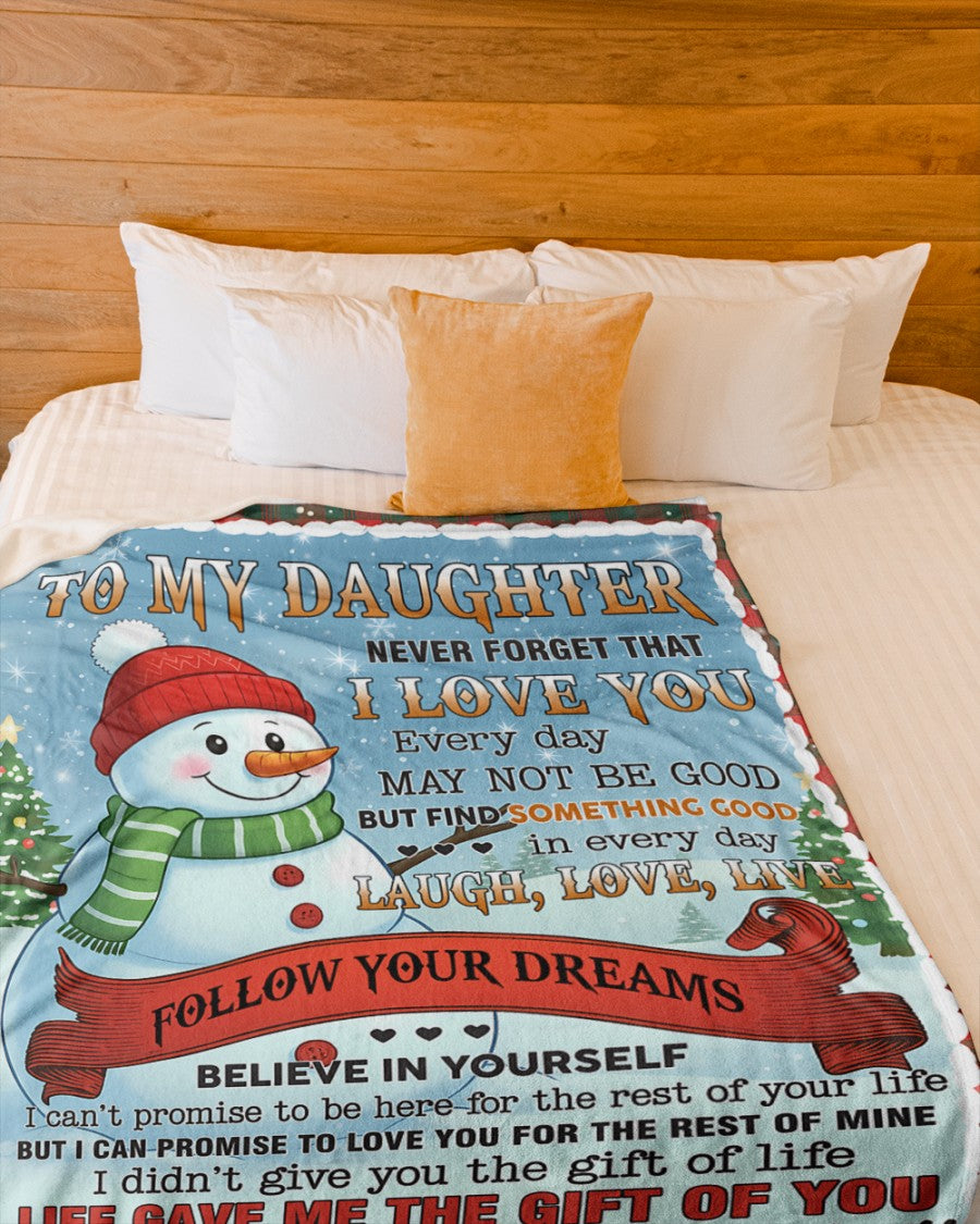 MANTA PARA MI HIJA – REGALO DE NAVIDAD DE PAPÁ, COMODIDAD Y CALOR  Manta acolchada de felpa sherpa NTTD00