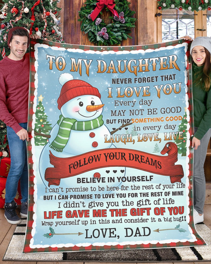 MANTA PARA MI HIJA – REGALO DE NAVIDAD DE PAPÁ, COMODIDAD Y CALOR  Manta acolchada de felpa sherpa NTTD00