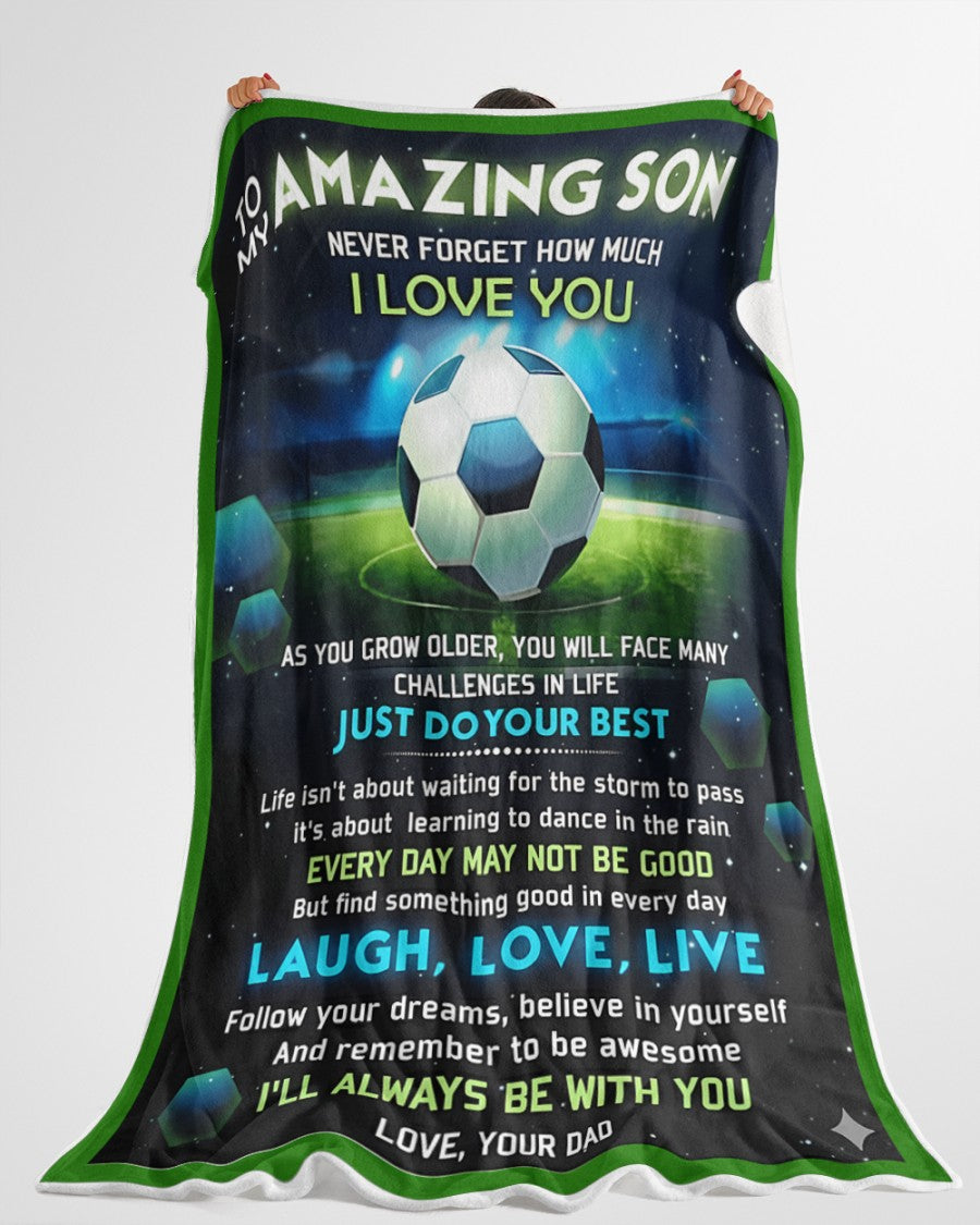 MANTA PARA HIJO – REGALO DE COMODIDAD Y CALIDEZ DE PAPÁ Manta de Vellón Sherpa NTTD00 (SKUB-BLK-DADFB)