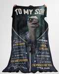 MANTA PARA HIJO – REGALO DE CONFORT Y CALIDEZ DE PAPÁ Manta de edredón de forro polar Sherpa NTTD00 (SKUB-BLK-DADS1)