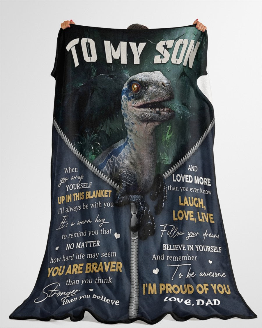 MANTA PARA HIJO – REGALO DE CONFORT Y CALIDEZ DE PAPÁ Manta de edredón de forro polar Sherpa NTTD00 (SKUB-BLK-DADS1)
