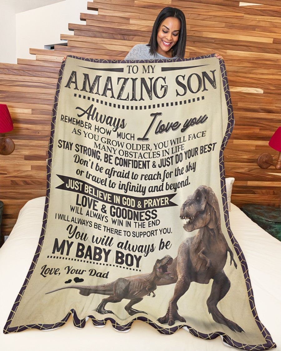 MANTA PARA HIJO – REGALO DE CONFORT Y CALIDEZ DE PAPÁ Manta Acolchada de Vellón Sherpa NTTD00 (SKUB-BLK-DADS2)