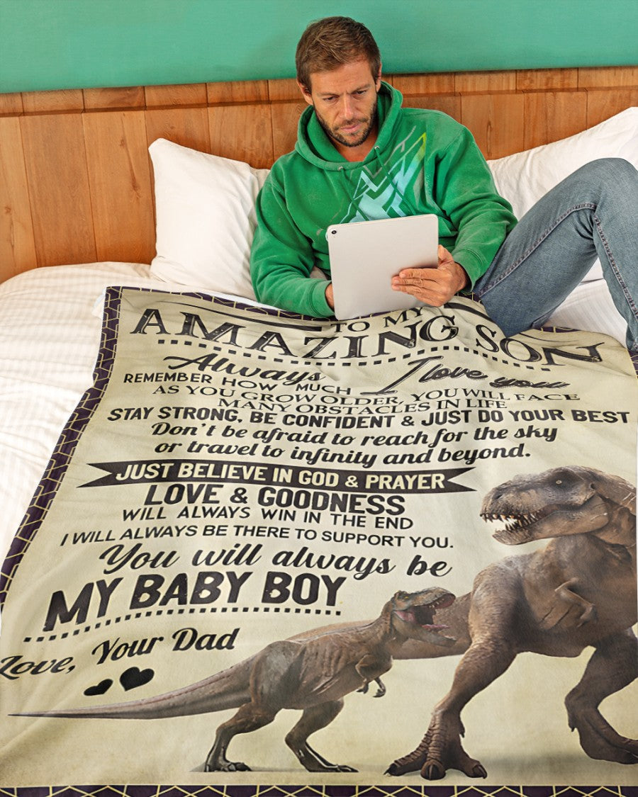 MANTA PARA HIJO – REGALO DE CONFORT Y CALIDEZ DE PAPÁ Manta Acolchada de Vellón Sherpa NTTD00 (SKUB-BLK-DADS2)