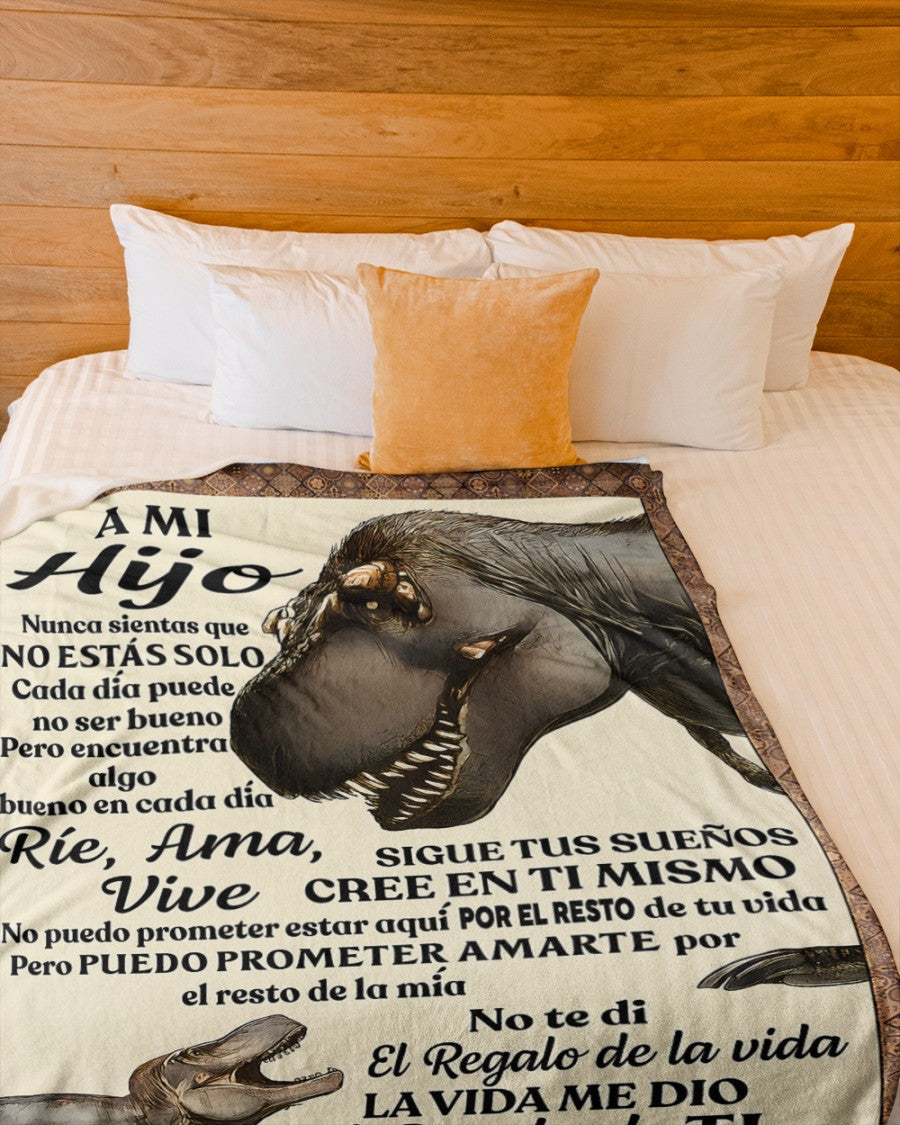 Sherpa Fleece Quilted Throw Blanket from Dad to Son - Comfort and Warmth Gift NTTDsp (SKUB11-63)