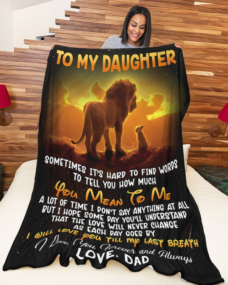 MANTA PARA MI HIJA – REGALO DE CONFORT Y CALIDEZ DE PAPÁ Manta acolchada de felpa Sherpa NGHL00 (SKU2604-169)