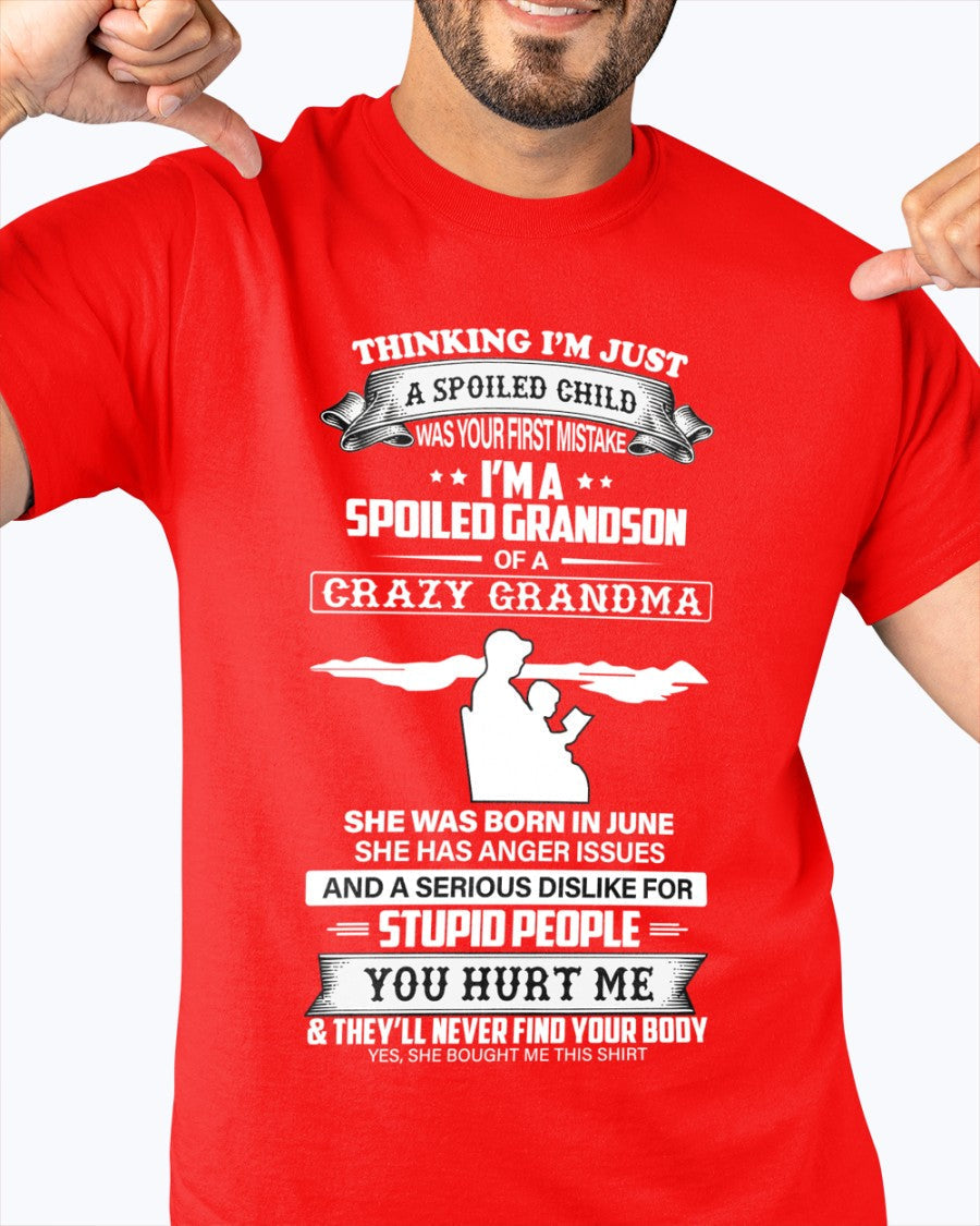Camiseta Estropeado por la Abuela Edición Junio – De la Abuela al Nieto NGHL06 (SKU-GMS2-06)