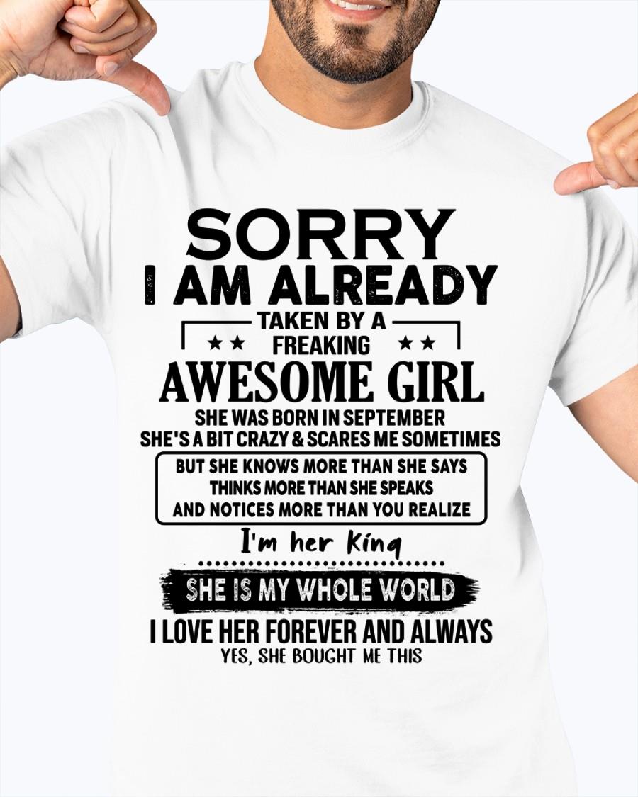 September - Awesome Girl born in September - Special gift for your boyfriend - From Wife NGHL09 (SKU.AT16)