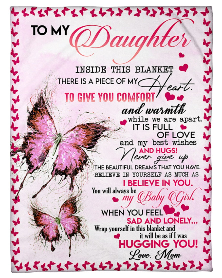 Manta de regalo especial para tu hija - de mamá
