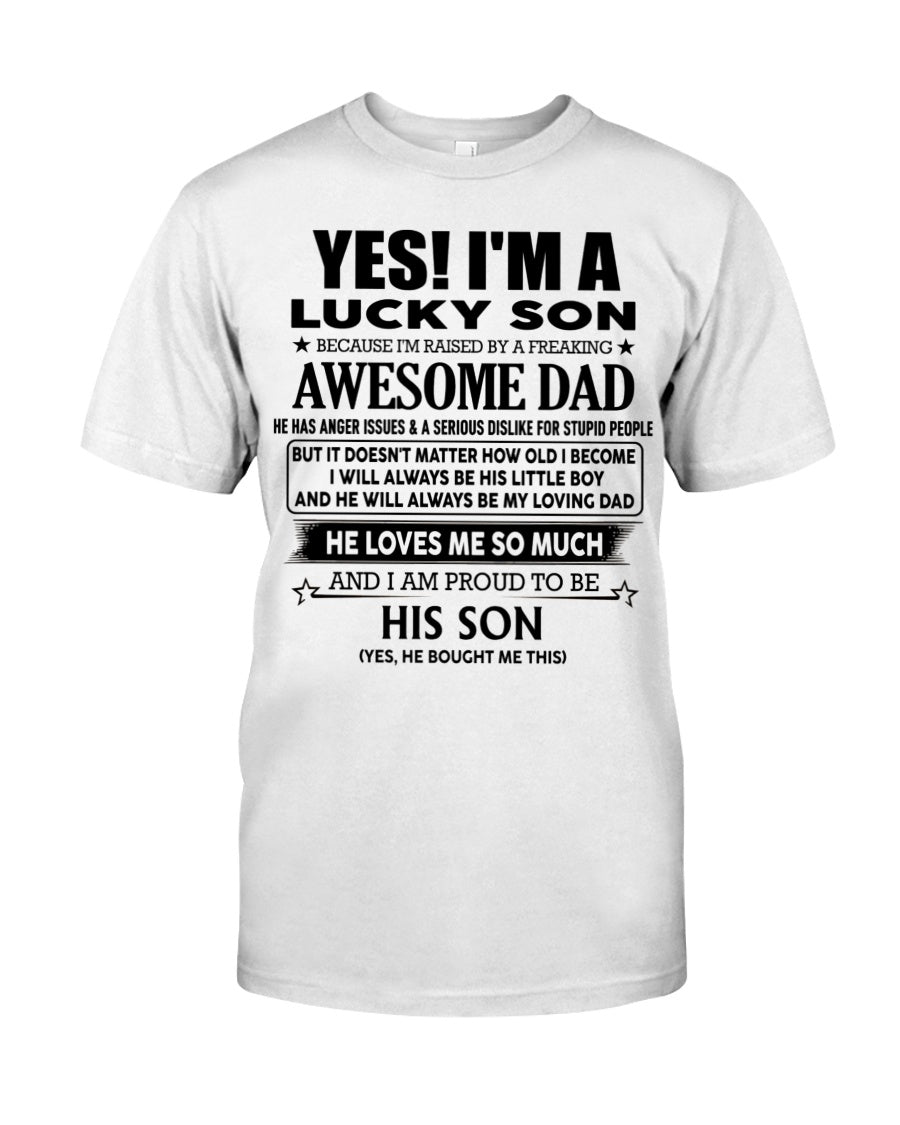 Awesome Dad - perfect gift for your son from Dad - HL00 (SKUT-2010LUCKYDD)