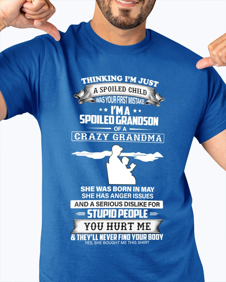 Spoiled by Grandma Shirt May Edition – From Grandma to Grandson NGHL05 (SKU-GMS2-05)