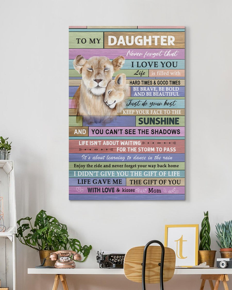 Para Mi Hija De Mamá Lienzo