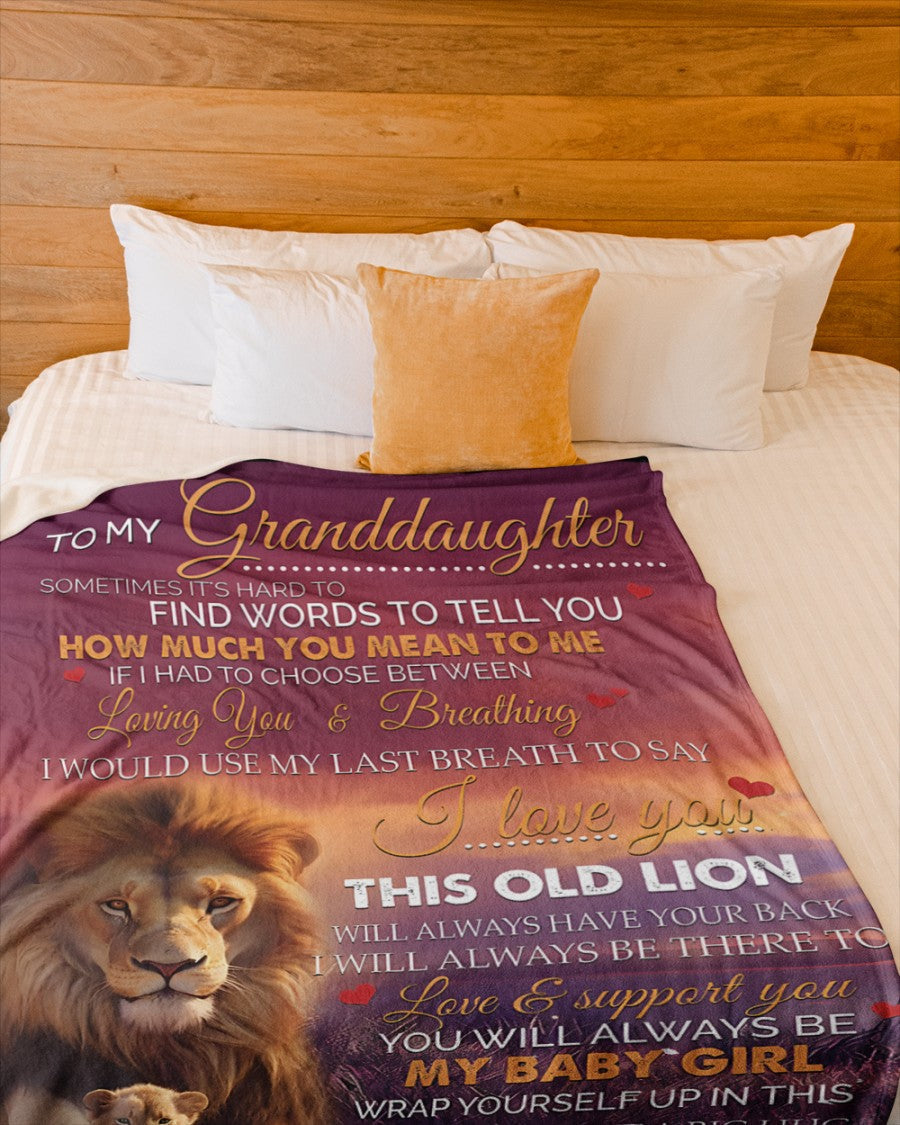 Special Gift for Your Granddaughter - From Grandpa Blanket (SKUB11-83)