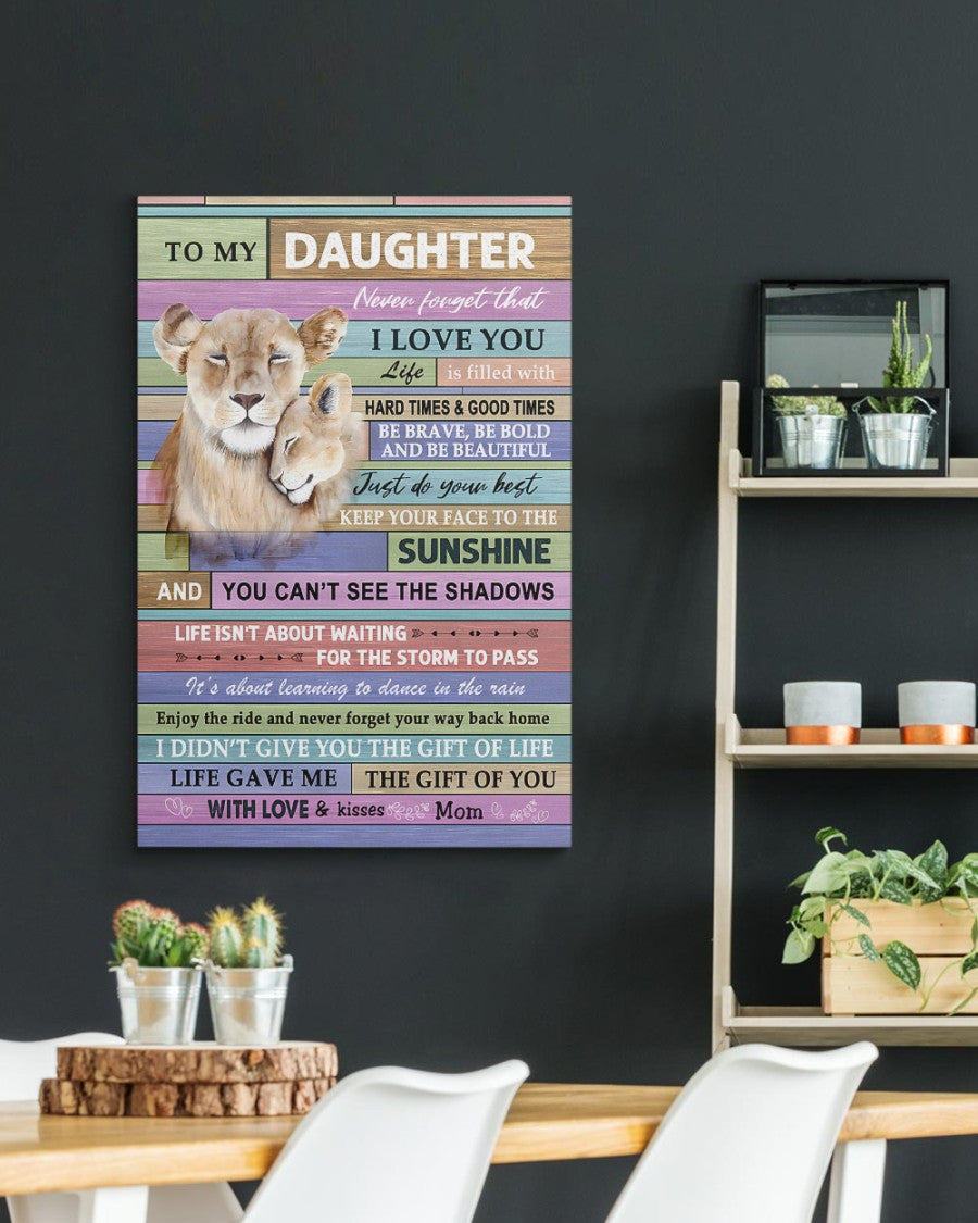 Para Mi Hija De Mamá Lienzo