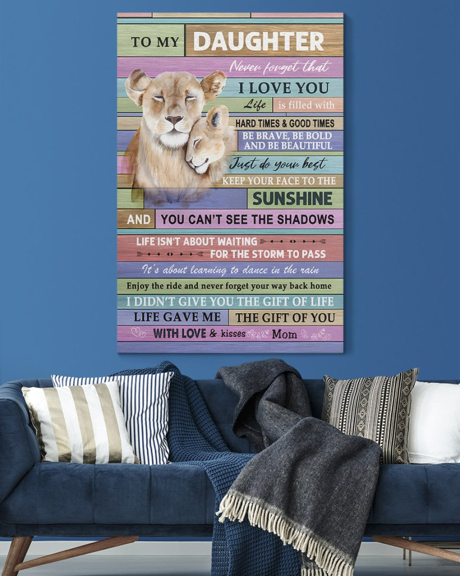 Para Mi Hija De Mamá Lienzo