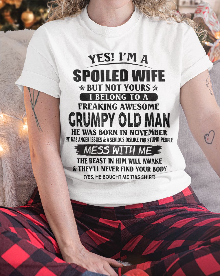 Grumpy Old Man November – Perfect gift for wife From Husband – NGHL11 (SKU08-63-11)