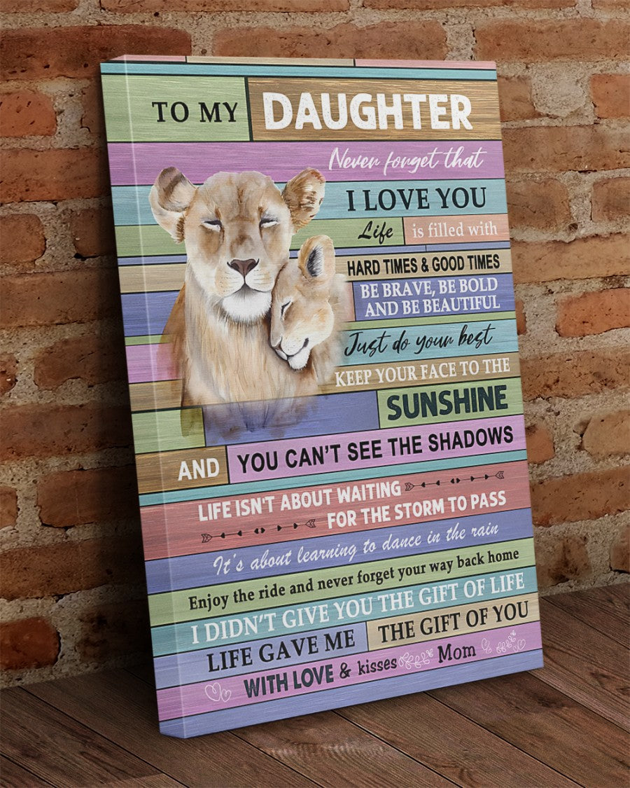 Para Mi Hija De Mamá Lienzo