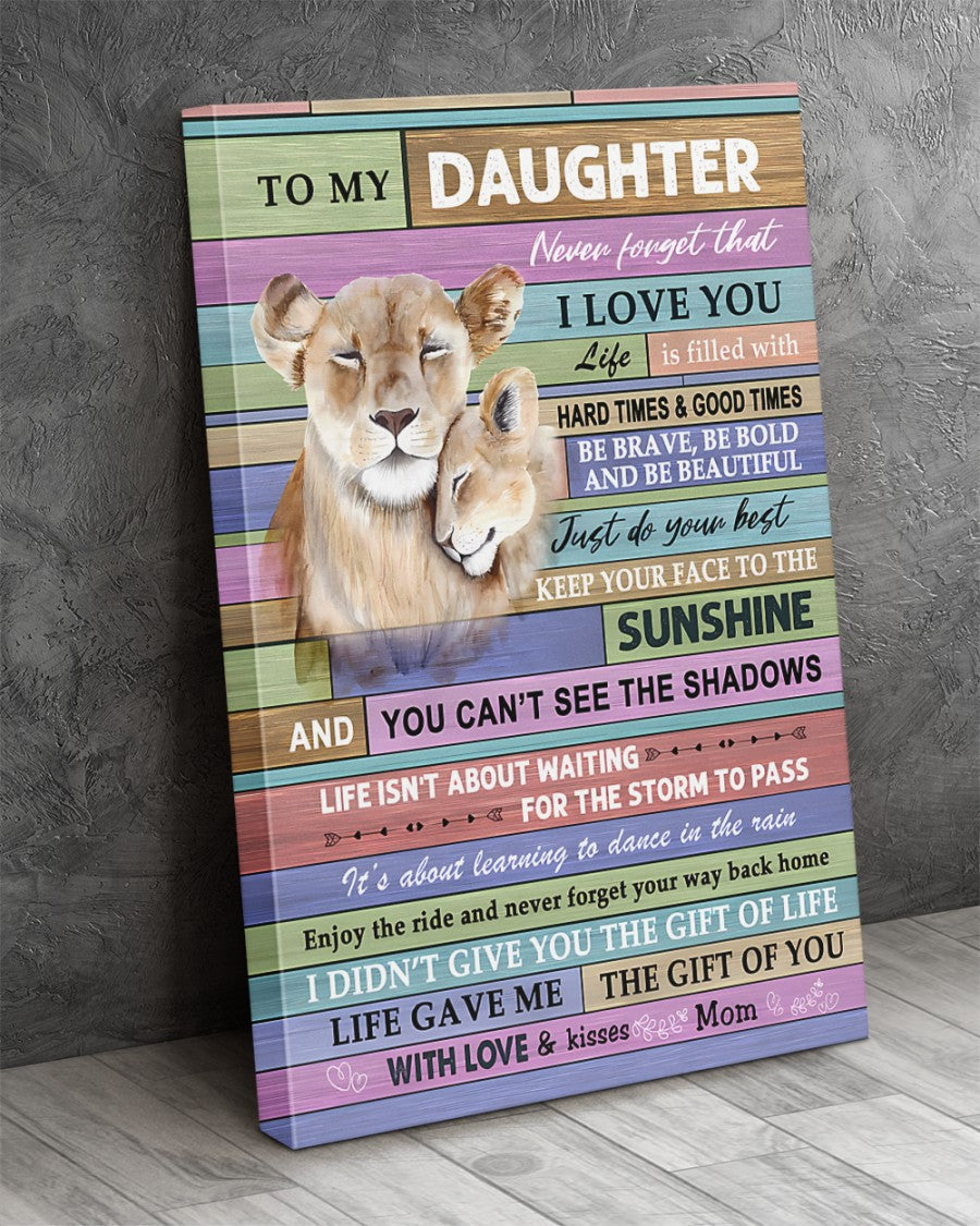Para Mi Hija De Mamá Lienzo
