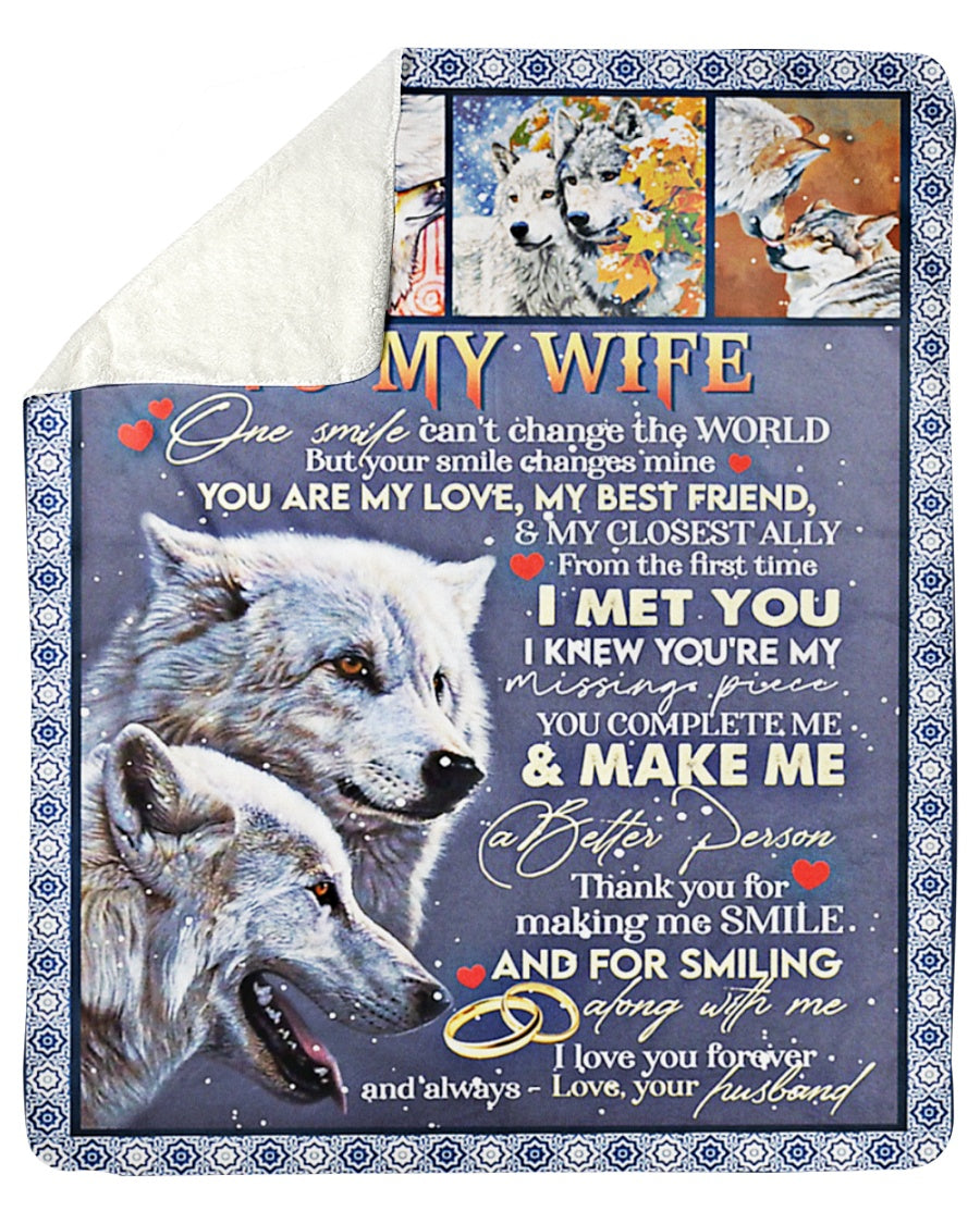 Manta de regalo especial para tu esposa - De parte de tu esposo
