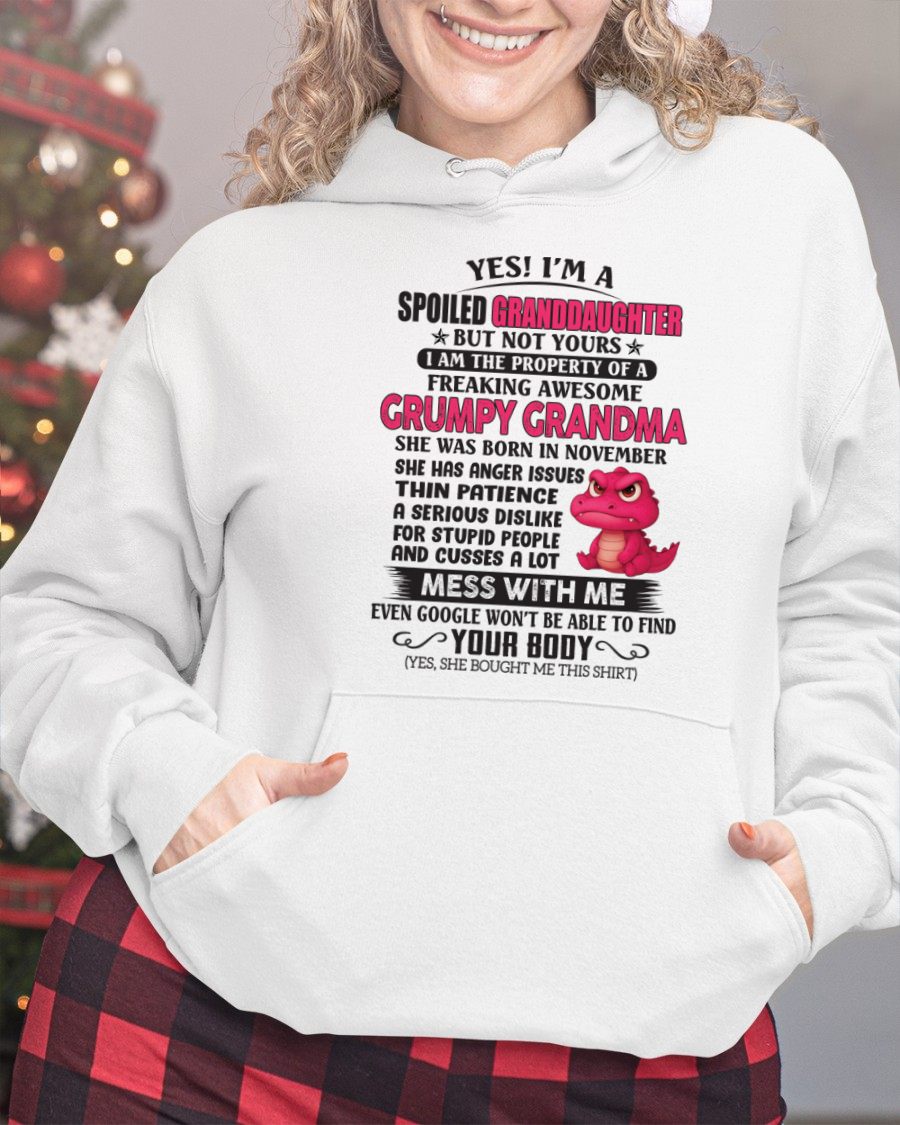 NOVEMBER - YES, I'M A SPOILED GRANDDAUGHTER - GIFT FROM GRANDMA - NGHL11 (SKU09-96-11)