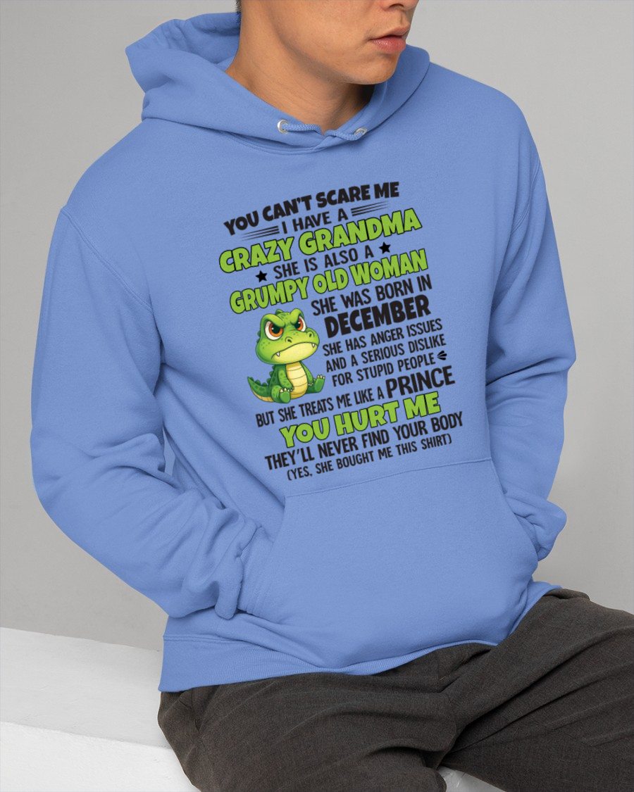 DECEMBER - YOU CAN'T SCARE ME - FOR GRANDSON - GIFT FROM GRANDMA - NGHL12 (SKU09-85-12)