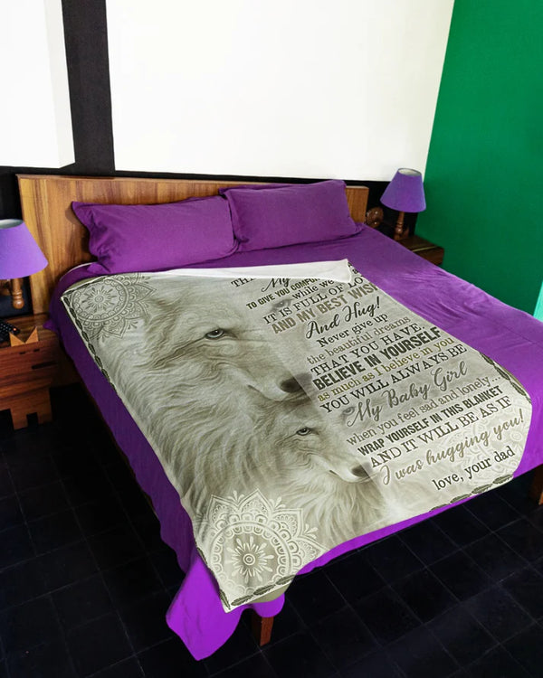 Special Gift For Your Daughter Blanket - From Dad (SKUNOEL-48)