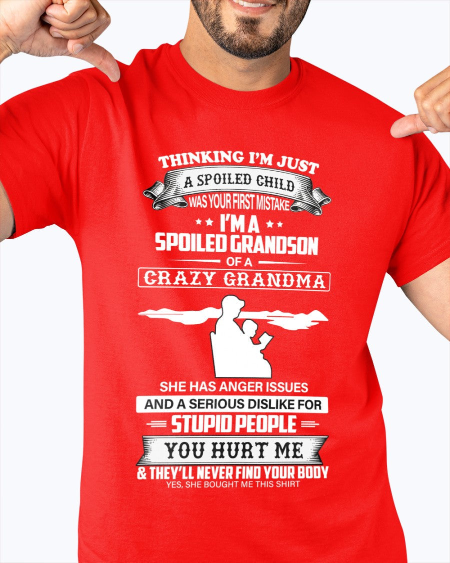 Spoiled by Grandma Shirt – From Grandma to Grandson NGHL00 (SKU-GMS2-00)