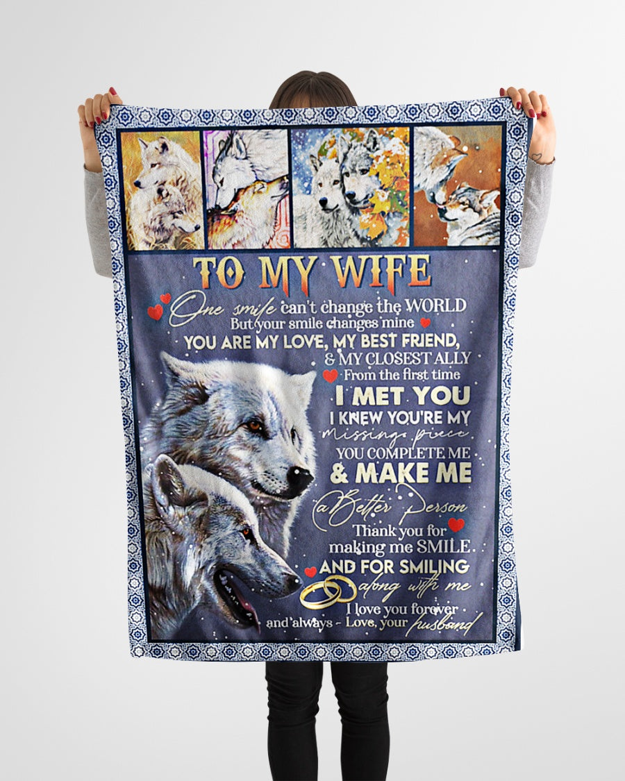 Para mi esposa - Regalo especial para tu esposa - manta