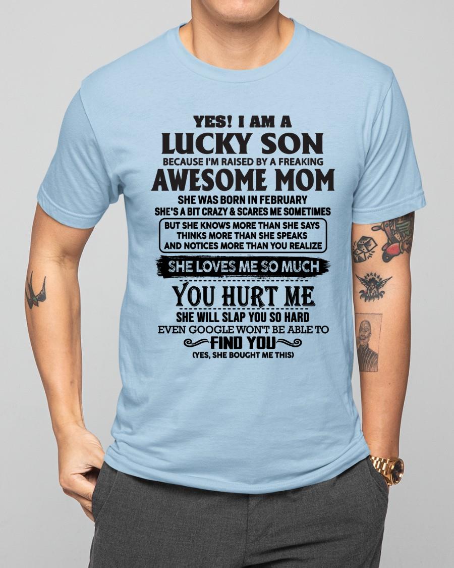 Febrero - ¡Sí! Soy un hijo afortunado - El regalo perfecto para tu hijo de parte de mamá - NGHL02(SKU-LKW-02)
