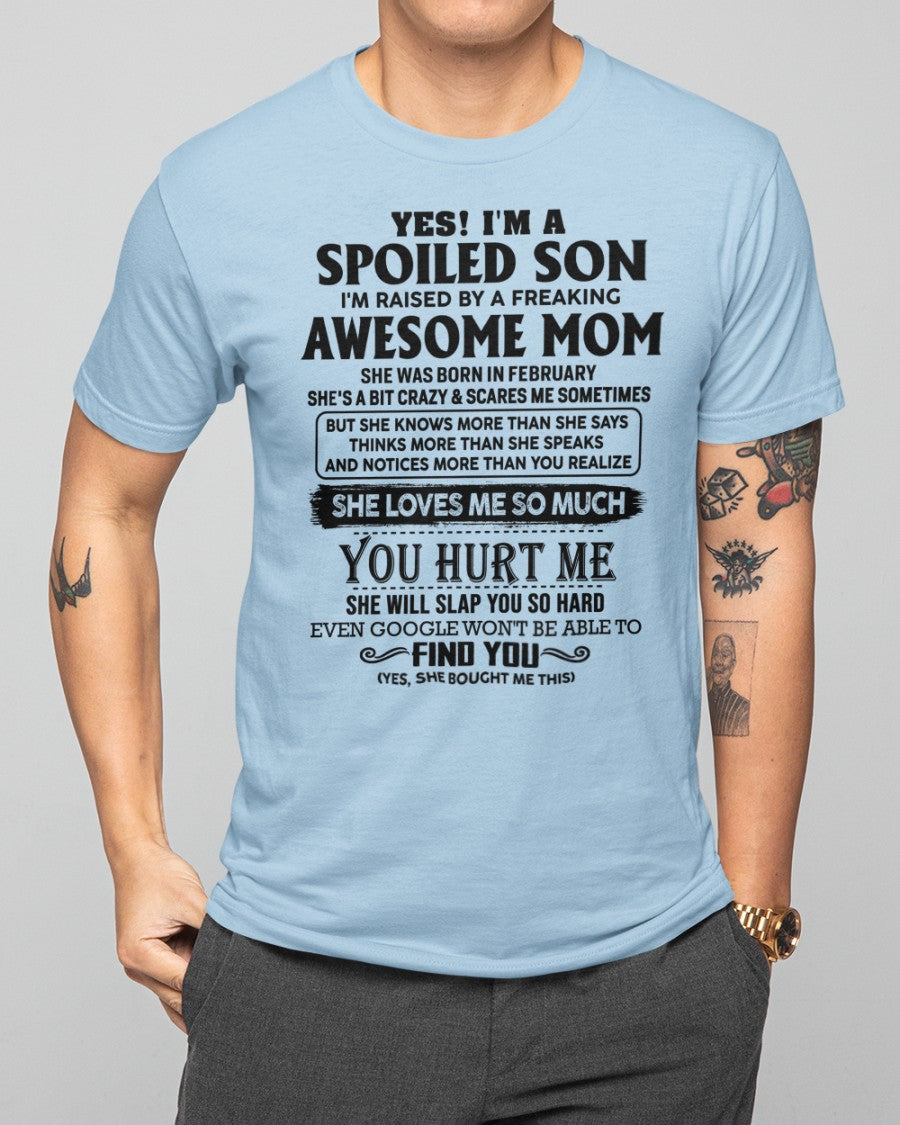 February - Awesome Mom - Perfect gift for your son From Mom NGHL02 (SKU-SPW-02)