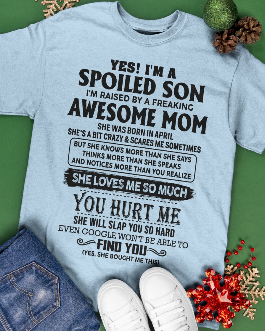 April - Awesome Mom - Perfect Gift For Son From Mom - NGHL04 (SKU-SPW-04)