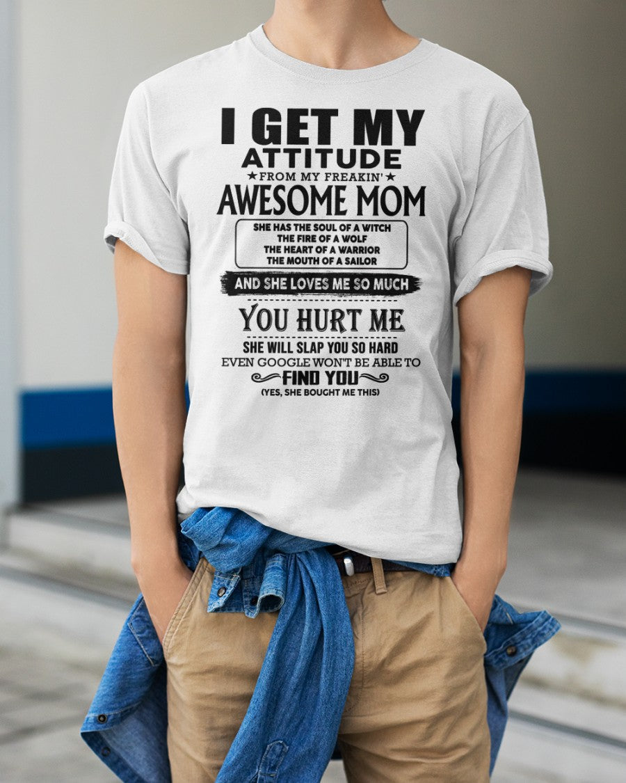 MI ACTITUD ES GRACIAS A UNA MADRE INCREÍBLE - Regalo perfecto para tu hijo (SKU-MS02)