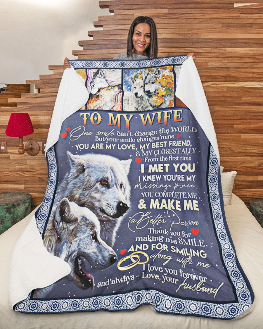 Para mi esposa - Regalo especial para tu esposa - manta