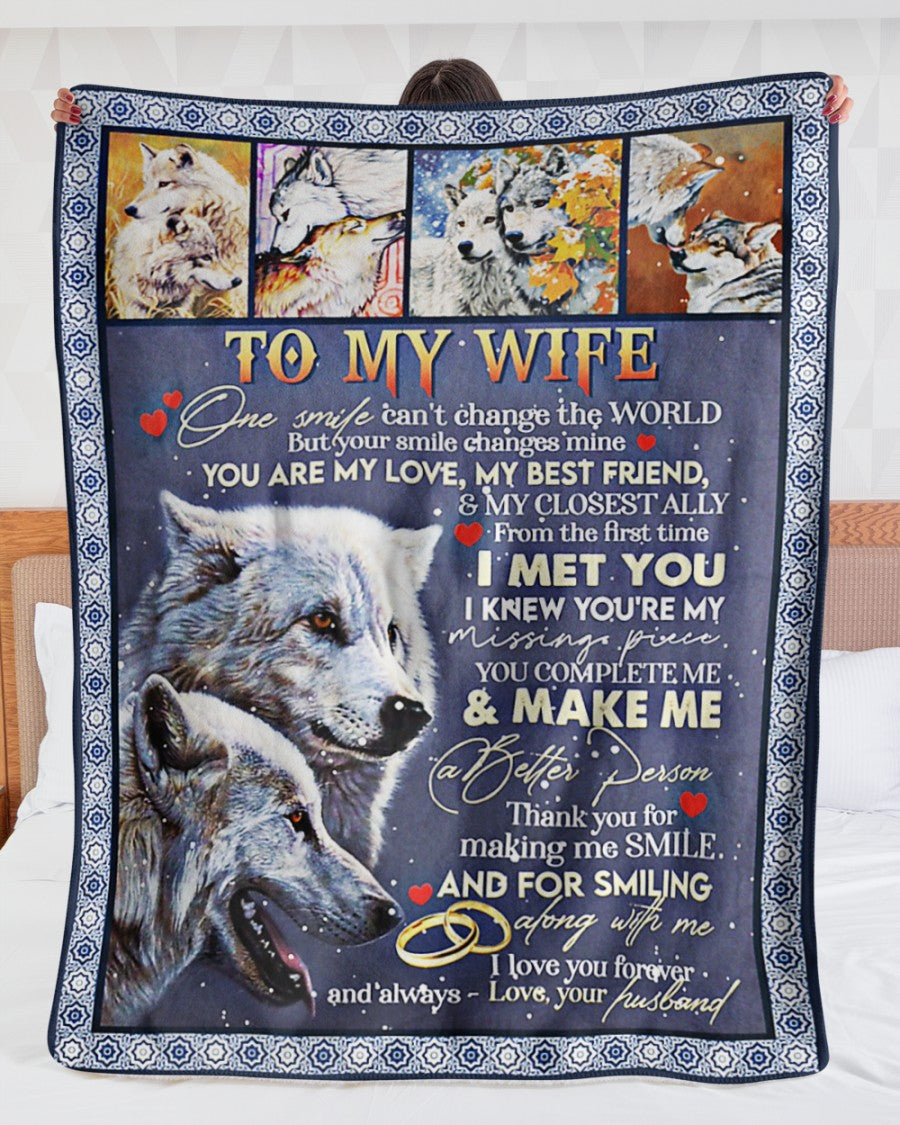 Para mi esposa - Regalo especial para tu esposa - manta