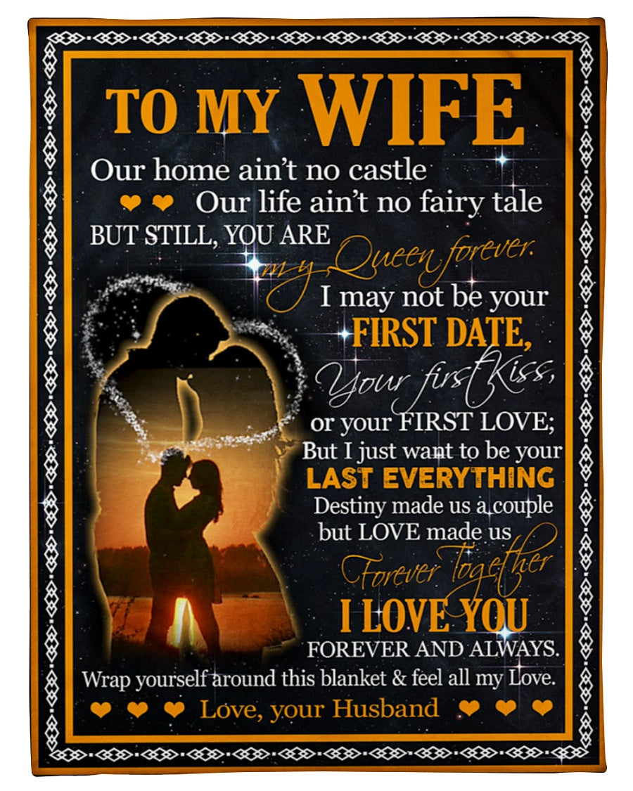 De esposo a esposa - Manta personalizada - El mejor regalo - Para mi esposa