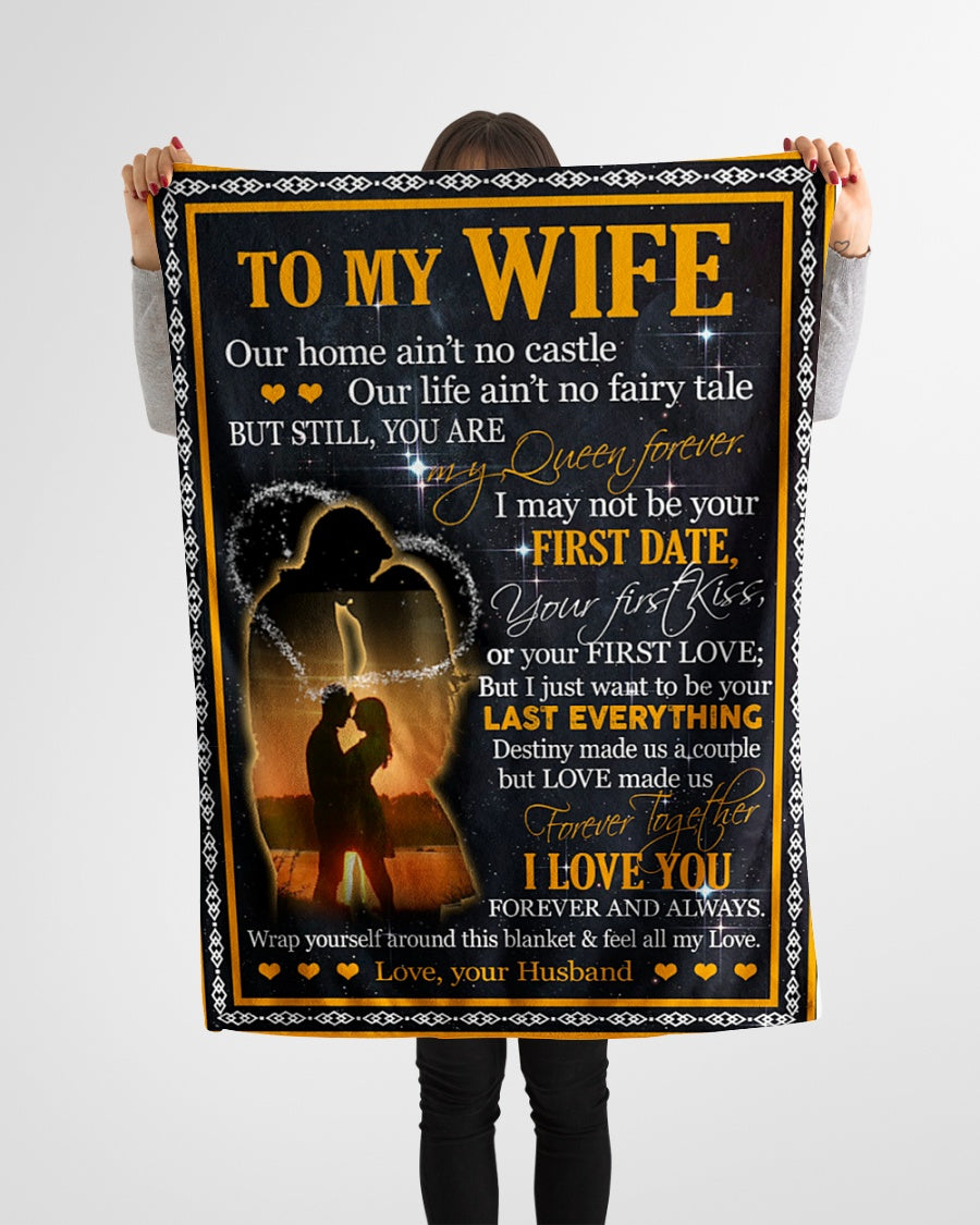 De esposo a esposa - Manta personalizada - El mejor regalo - Para mi esposa