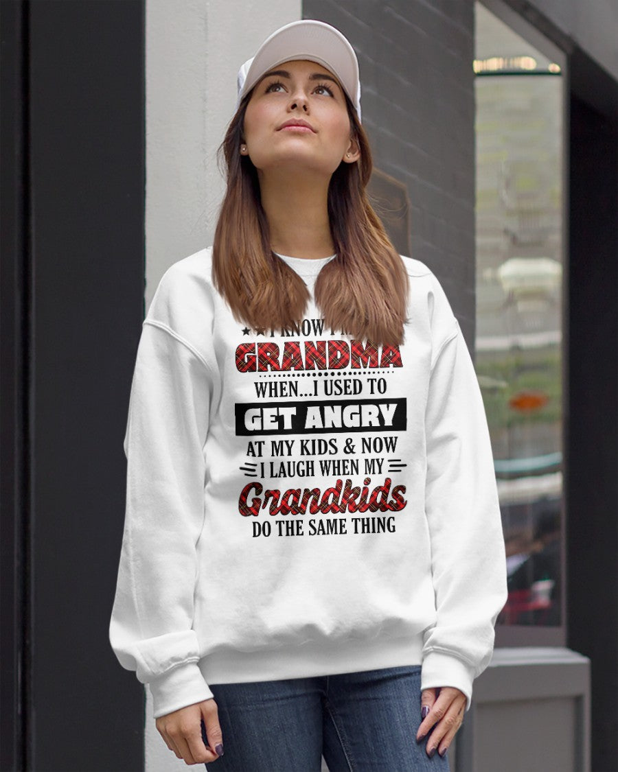 KNOW I'M A GRANDMA WHEN... I USED TO GET ANGRY AT MY KIDS & NOW I LAUGH WHEN MY GRANDKIDS DO THE SAME THING - from grandma NGHL00 (SKU07-111)