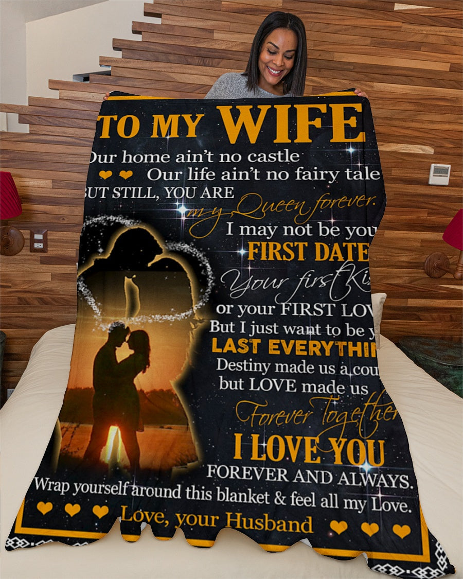 De esposo a esposa - Manta personalizada - El mejor regalo - Para mi esposa