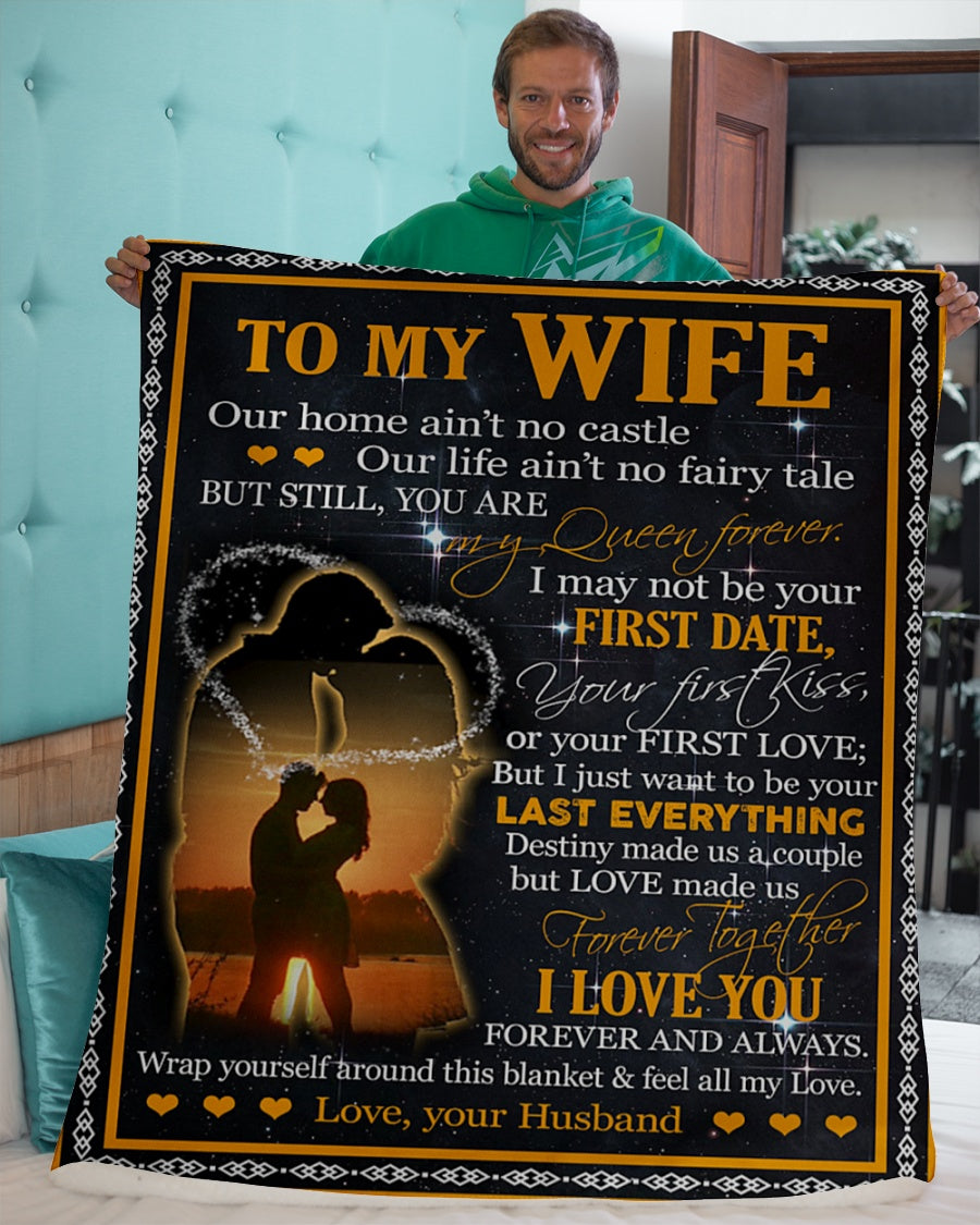 De esposo a esposa - Manta personalizada - El mejor regalo - Para mi esposa